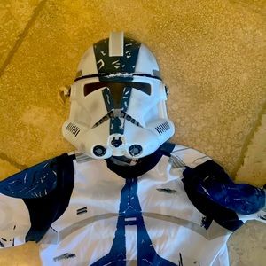 Star Wars child’s clone trooper costume. Size small.